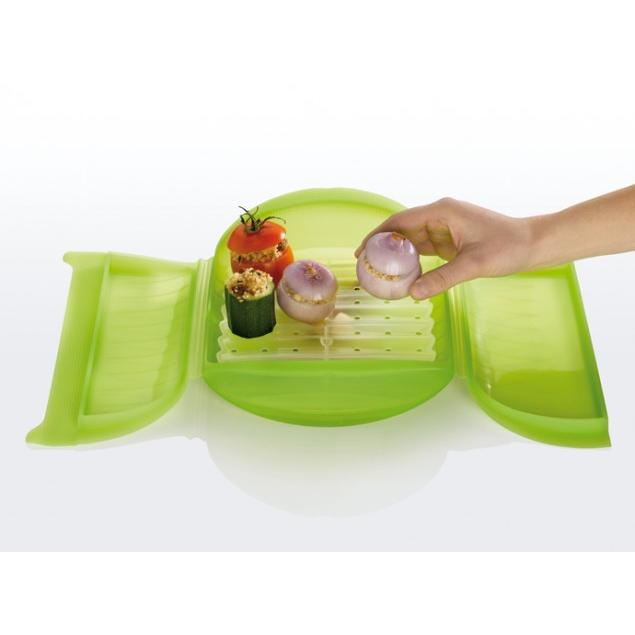 Étui vapeur avec plateau 3-4 personnes Lékué