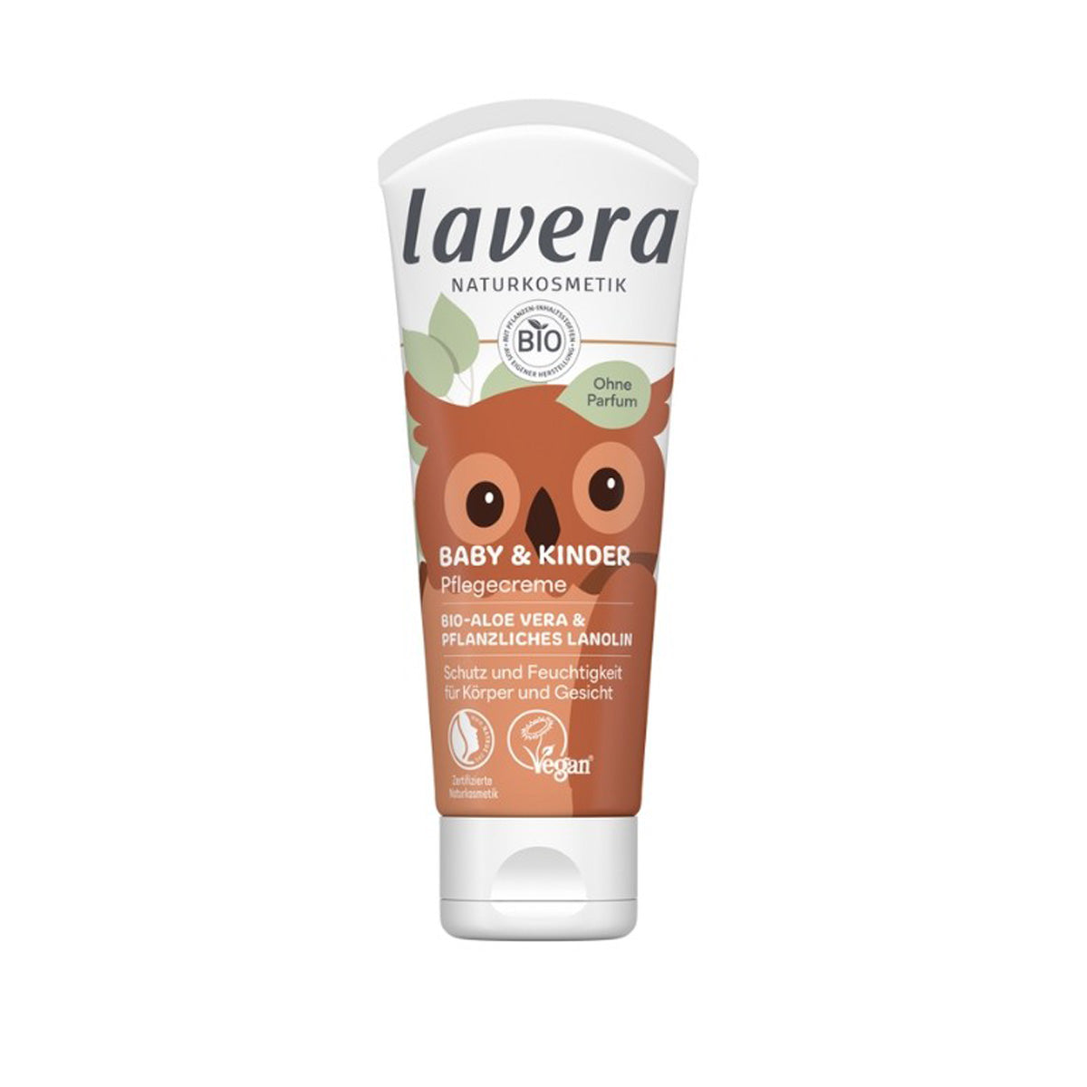 Ultra-sensitive Feuchtigkeitscreme für Babys und Kinder mit Aloe, Lanolin und Sheabutter, Lavera 75 ml