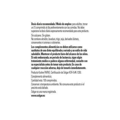 Vitamina B12 100 mcg Solgar 100 compresse