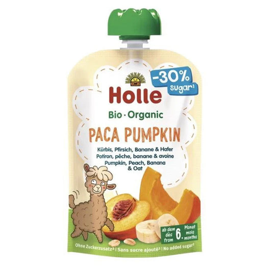 Organic pumpkin, peach, banana and oat smoothie (from 6 months) PACA PUMPKIN Holle 100g
