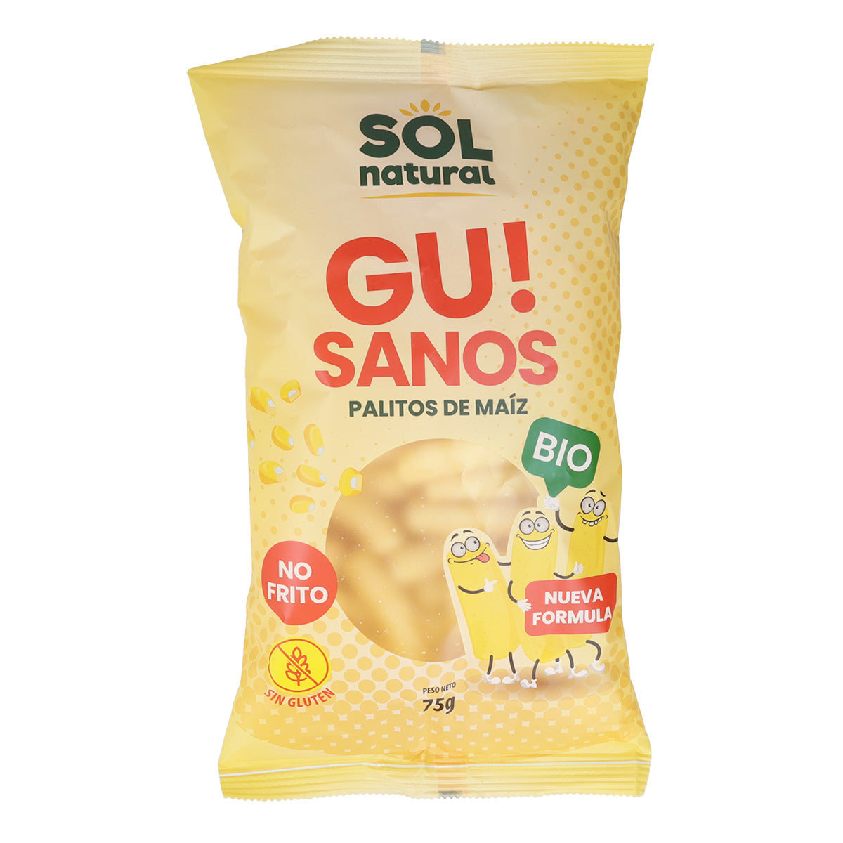 Gu! Bio Sol Natural gigantische maïskorrels 75 g