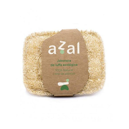 Luffa-Seifenschale für feste Seifen Azal 8 x 10 cm