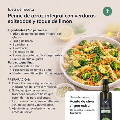 Maccheroni di riso integrale ECO senza glutine Planeta Huerto 500 g