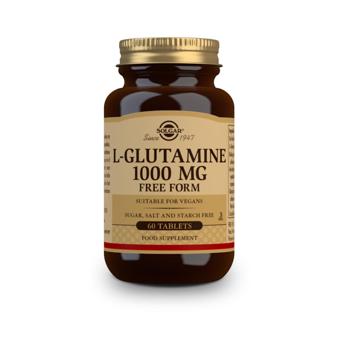 L-glutamin, 60 tabletter à 1000 mg