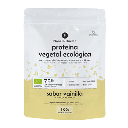 Białko roślinne Eco 75% wanilia Planeta Huerto 1kg