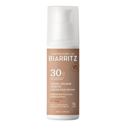 Krem przeciwsłoneczny do twarzy w kolorze beżowym SPF30 Alga Maris 50 ml