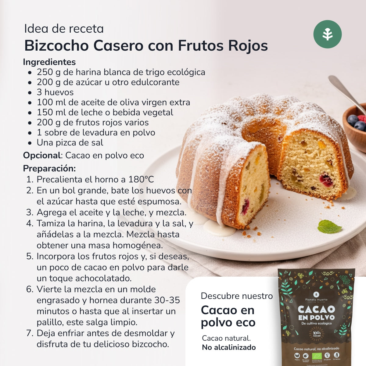 White Wheat Flour Eco Planeta Huerto 800 g