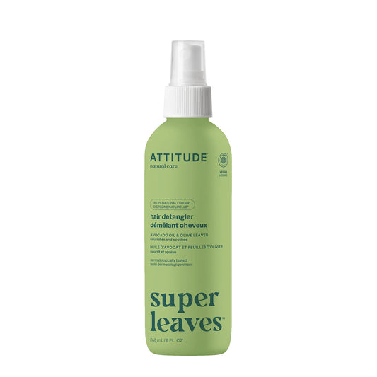 Démêlant capillaire Super leaves Nourrit et apaise Feuilles d'olivier Attitude 240 ml