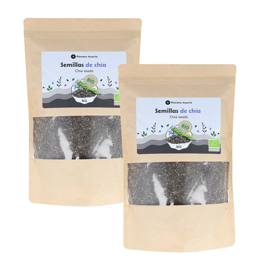Packen Sie 2x ECO Planeta Huerto Chia-Samen 1 kg