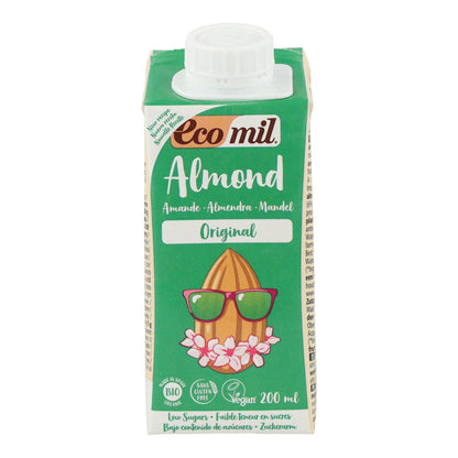 EcoMil Organic Almond Drink Sweetened with Agave 1 L