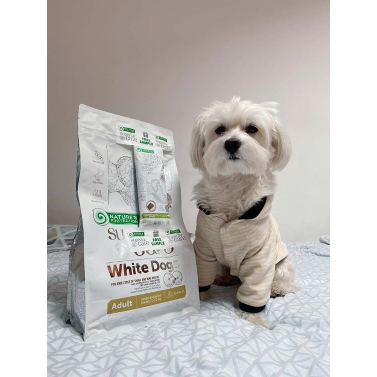 Nature's Protection White Dog Grain-free Adult Small Breed Lamb Feed 4 kg