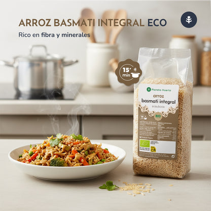 Fullkornsris av basmati ECO Planeta Huerto 500 g