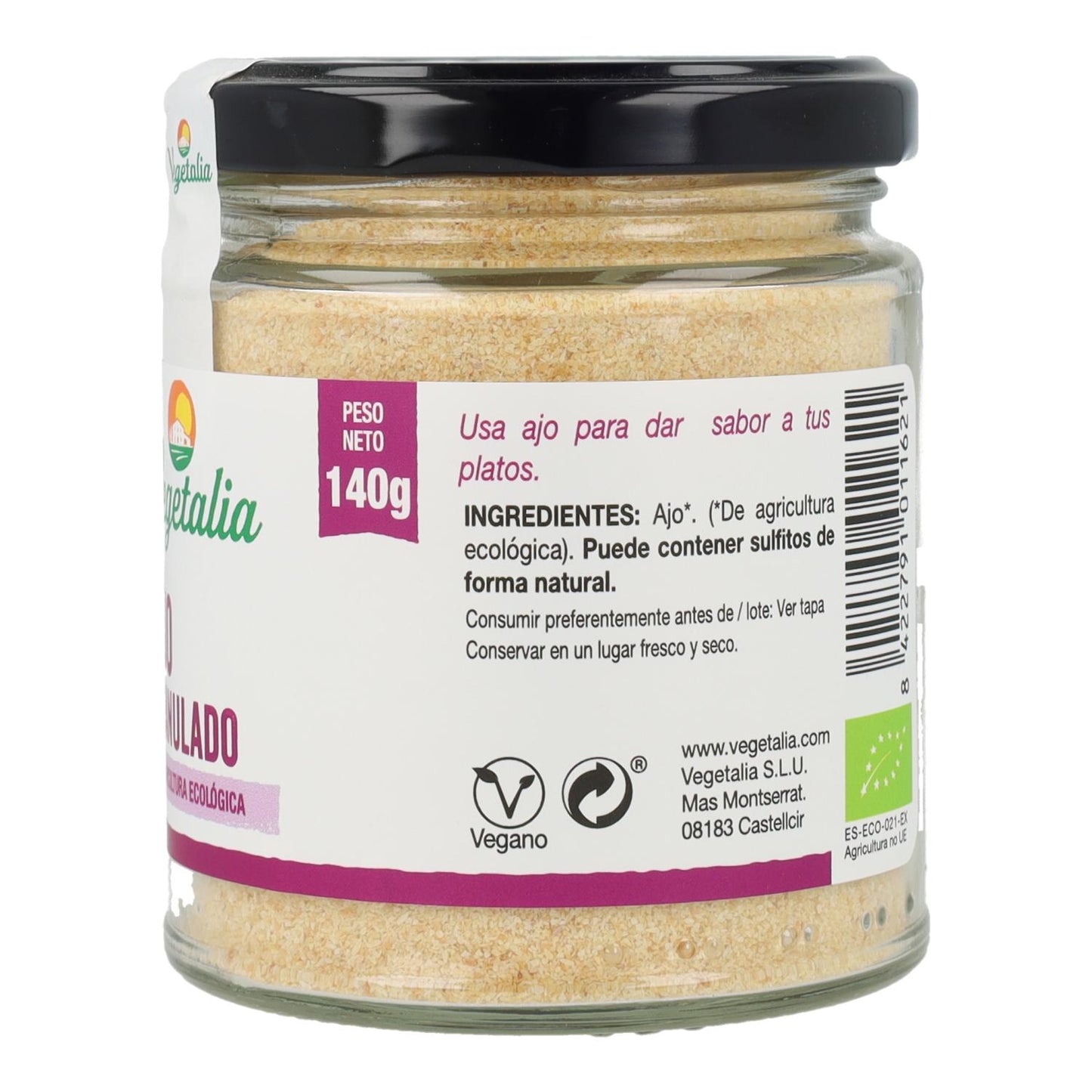 Poudre d'ail biologique Vegetalia 140 g