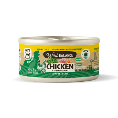 BARF-Hühnchen-Dose für Katzen Wild Balance 120 g