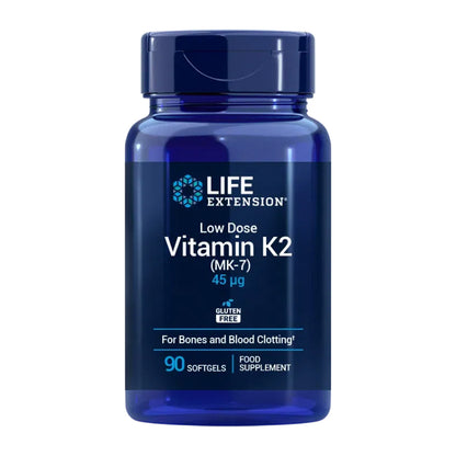 Low-Dose Vitamin K2 (MK-7) 45 mcg, Life Extension 90 capsules