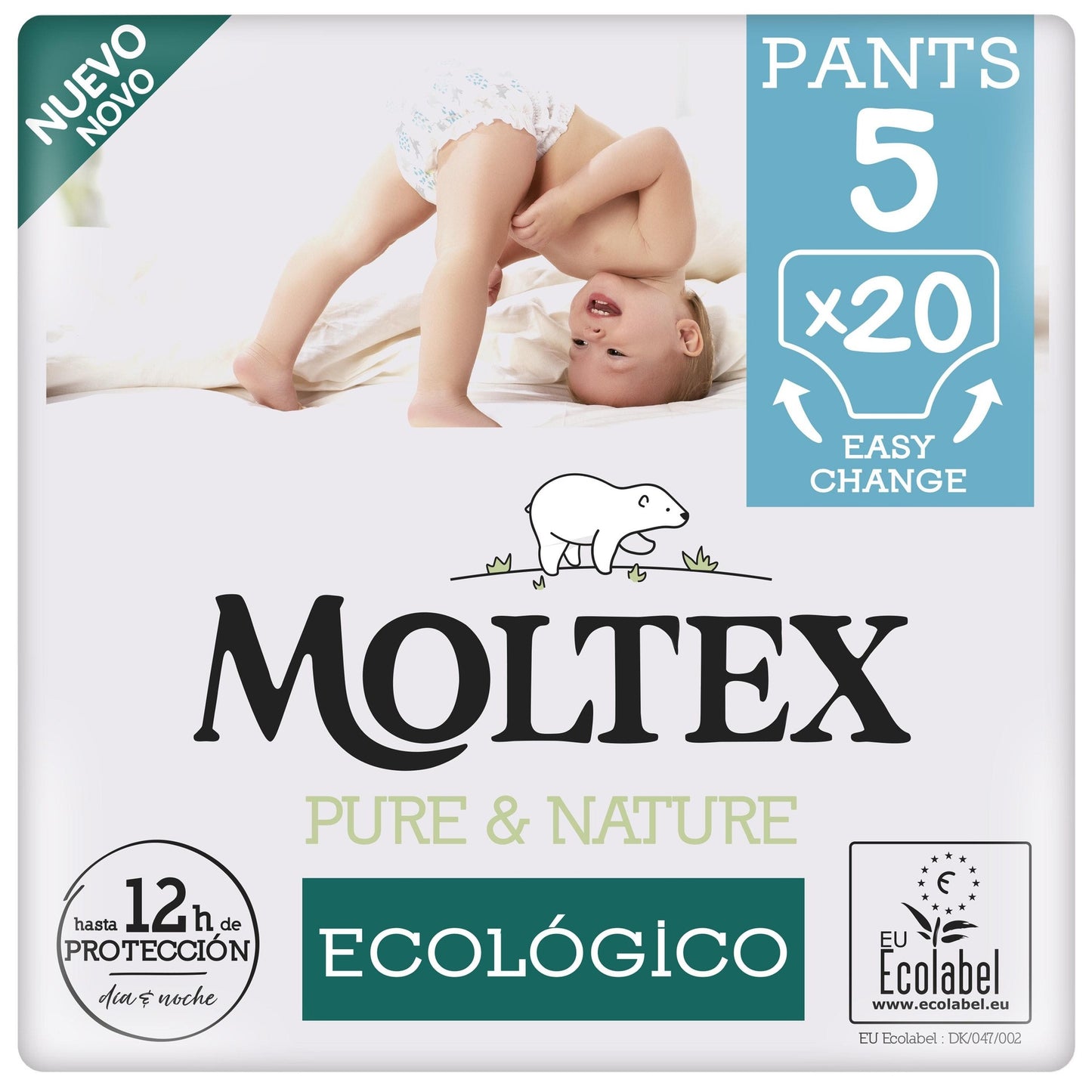 Pannolini Moltex Pure & Nature T5 (9-14 kg), 20 pz
