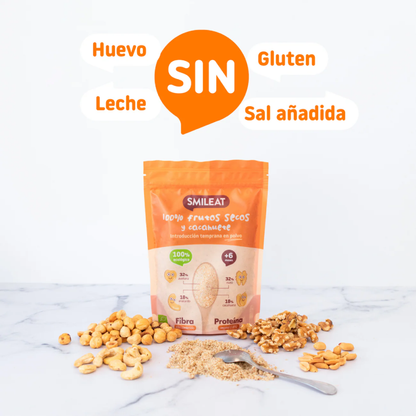 Mélange de fruits secs et de poudre d'arachide Bio Smileat 200 g