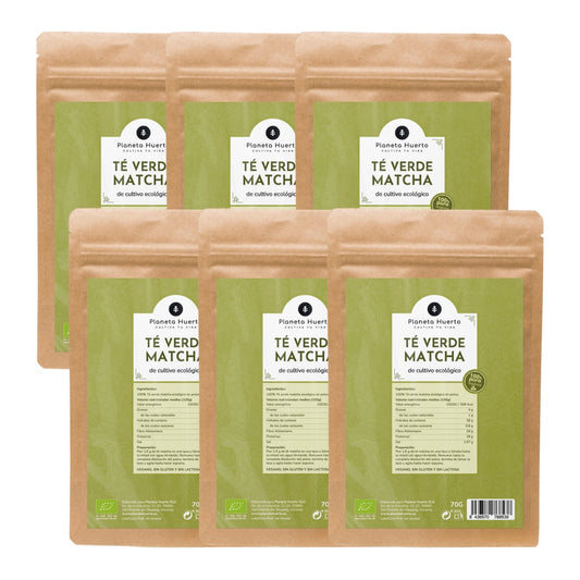6xPack Matcha-Tee-Pulver ECO Planet Orchard 70 g