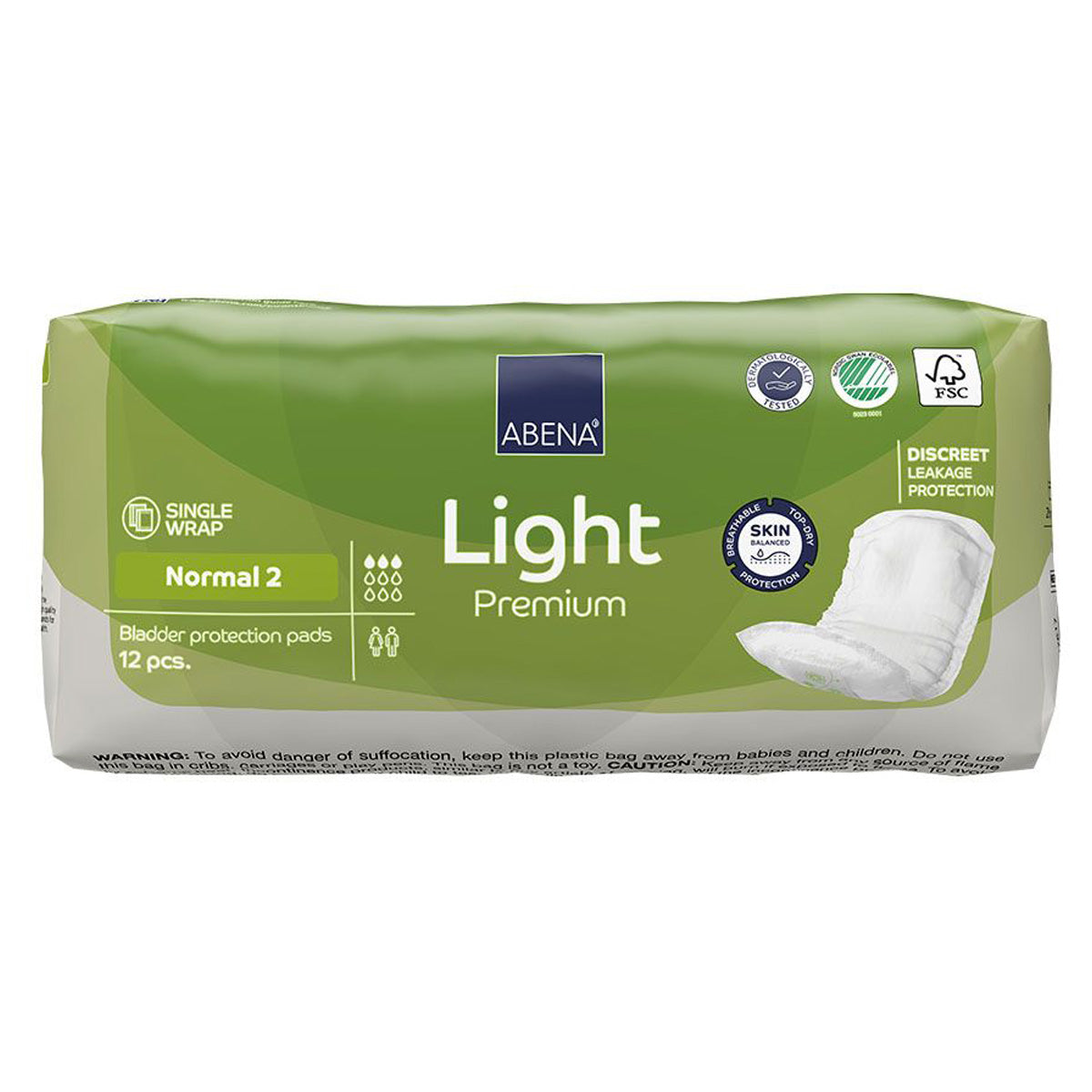 Assorbenti Incontinenza Light Premium Normal 2 Abena 12 pz