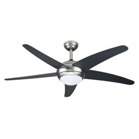Ventilatore da soffitto GSC con telecomando e luce nero 132 cm