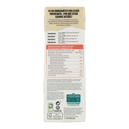 Havredryck 0 % socker Bio Yosoy Ekologisk 1 l