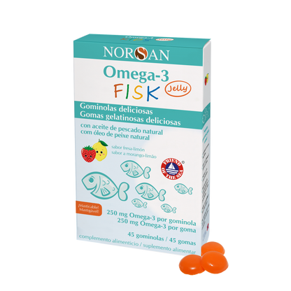 Omega-3 FISK Jelly NORSAN 45 jelly beans