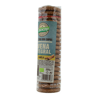 Biscotti con fiocchi d'avena integrale e cannella Biocop 250 g