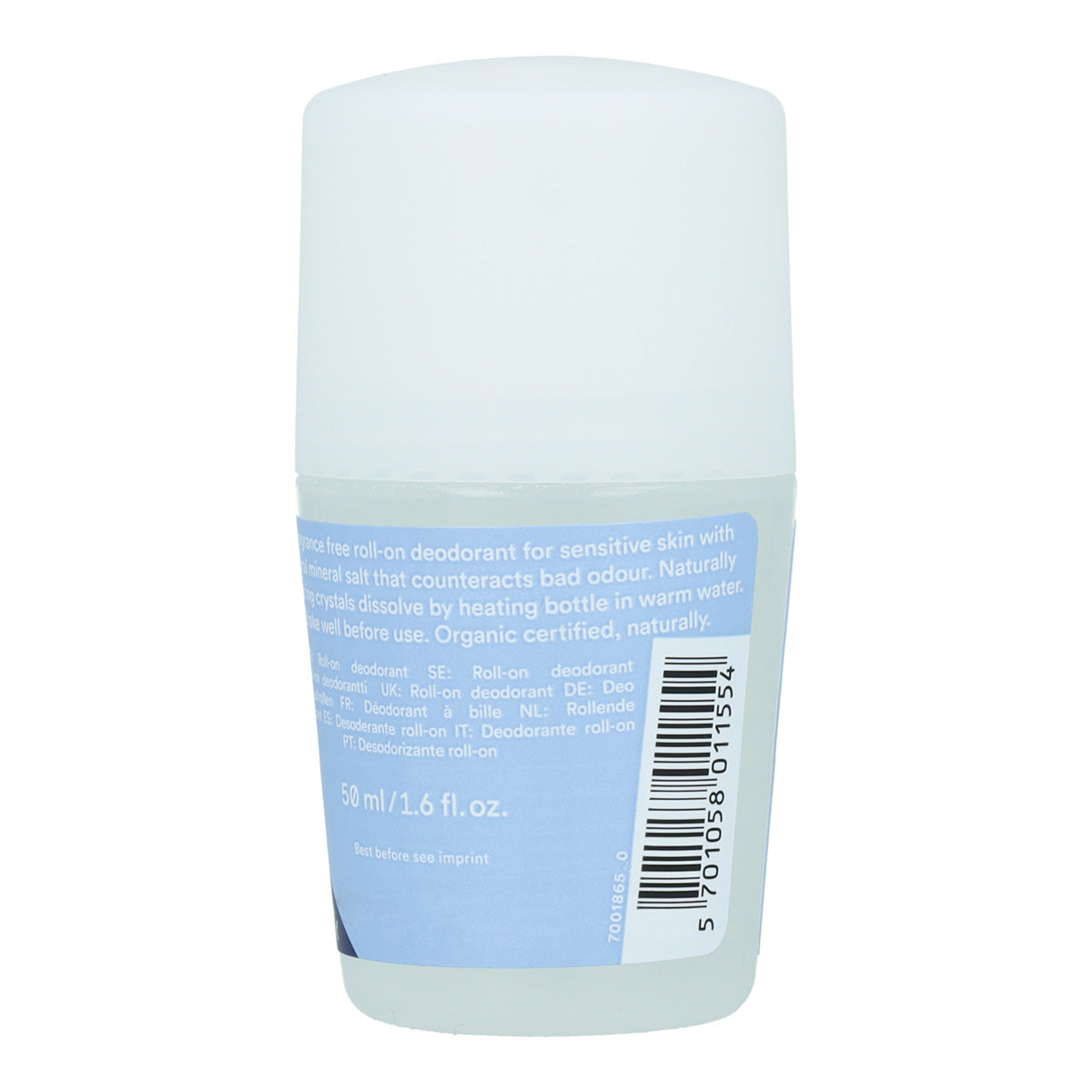 Deodorante roll-on senza profumo Urtekram 50 ml