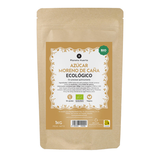 Brauner Rohrzucker ECO Planeta Huerto 1kg