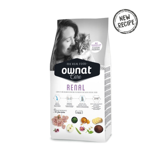 Ownat Care Renal Croquettes pour chats 3 kg