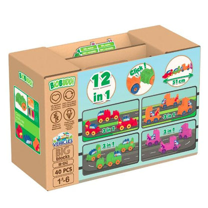 Macchinine 39 pezzi Biobuddi