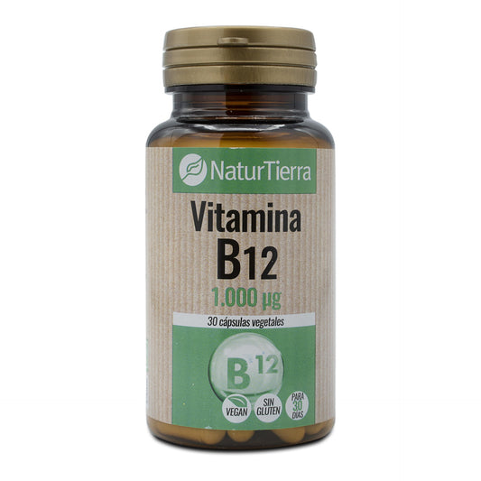 Vitamin B12, 30 Vegetable Capsules. NaturTierra