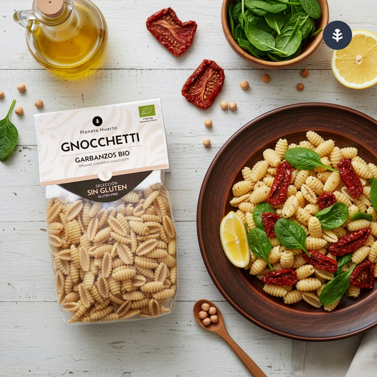 Gnocchetti di ceci ECO senza glutine Planeta Huerto 250 g