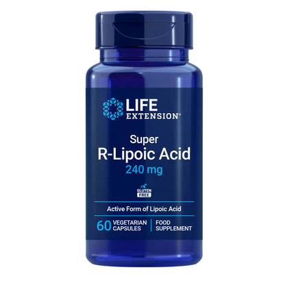 Super R-Lipoic Acid 240 mg, Life Extension 60 cápsulas