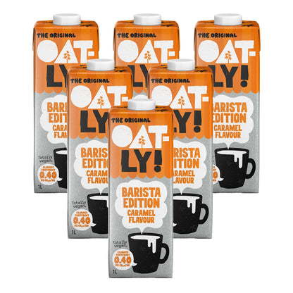 6-pack Oatly Barista-dryck med havre och karamell 1 l
