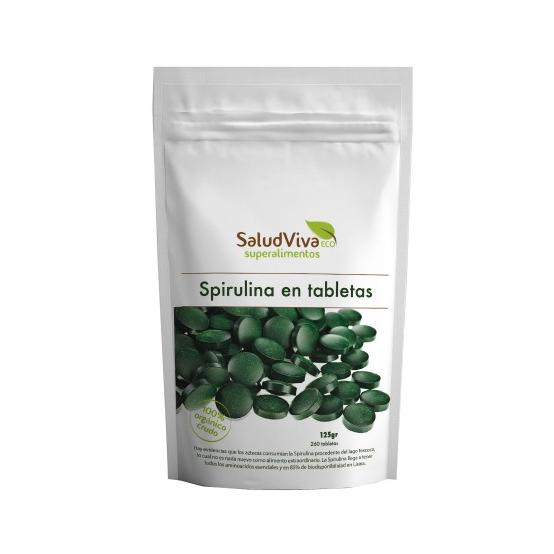 Spirulina ECO 260 tabletek 125 g, Salud Viva