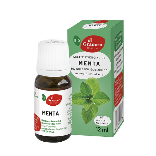 Olio essenziale di menta biologico El Granero, 12 ml