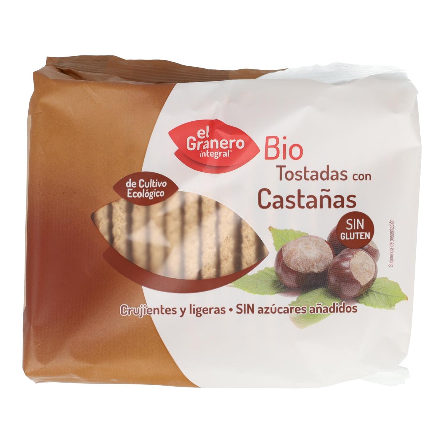 Bio-Kastanientoast ohne Gluten von El Granero, 100 g 