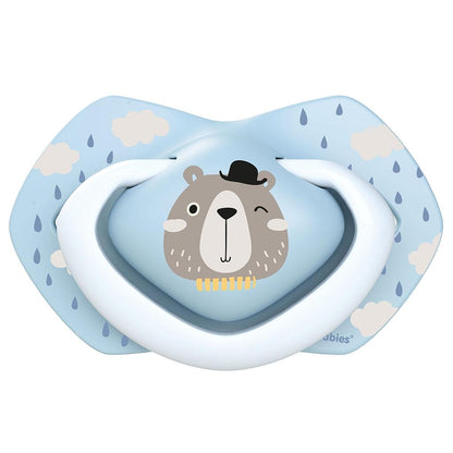 Pack of Bonjour Paris blue silicone dummies Canpol Babies (2 units) +18 months