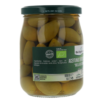 Riesige grüne Oliven Bio Organica Italia 550 gr