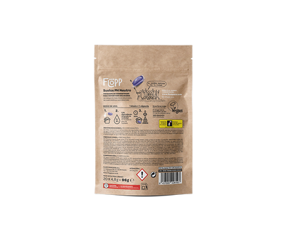 2er-Pack ECO Bodenreiniger pH-neutral Doypack Flopp 20 Kappen