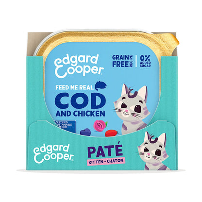 Edgard & Cooper Kitten Cod and Chicken Wet Cat Food 85 g
