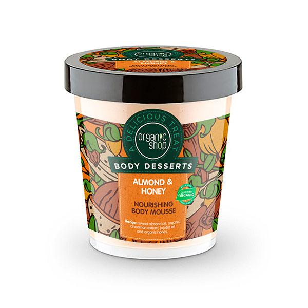 Pflegende Körpermousse Mandel & Honig Organic Shop 450 ml