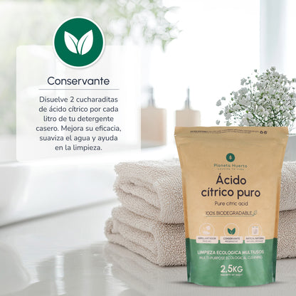 Pack 3xZitronensäure Planeta Huerto 1 Kg