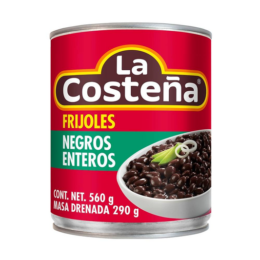 Ganze schwarze Bohnen La costeña 560g