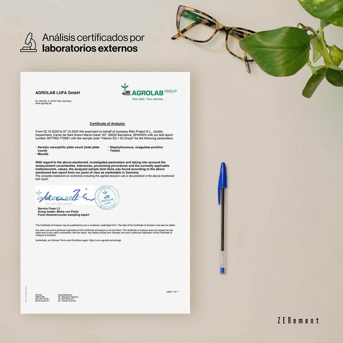 Vitamin D3 + K2, Cholecalciferol (2000 IU) & MK-7 (150 μg) Zenement, 200 tablets
