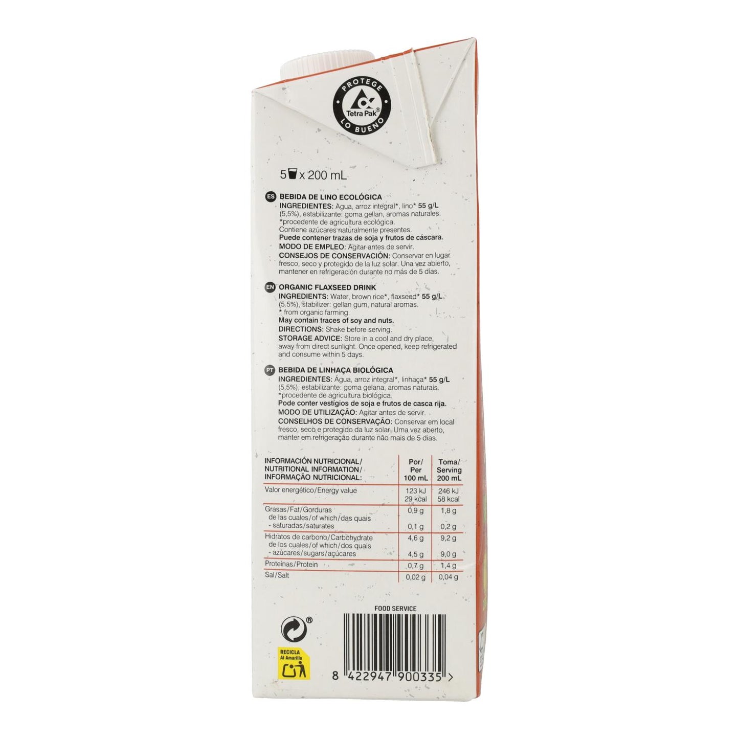 Soria Natural Linen Drink 1L