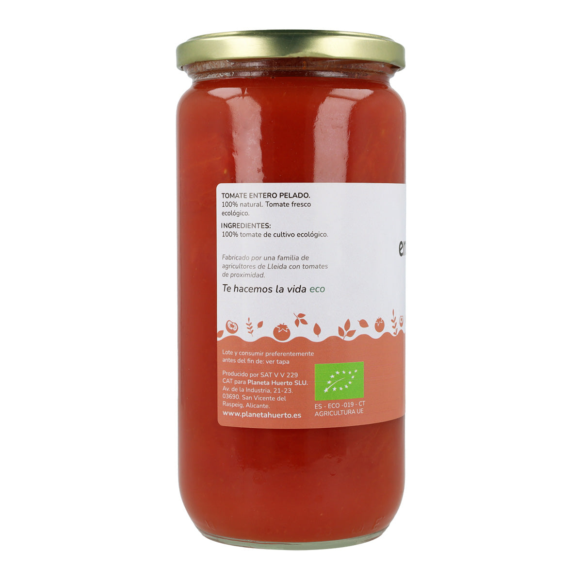 Pomidor bez skórki ECO Planeta Huerto 660 g