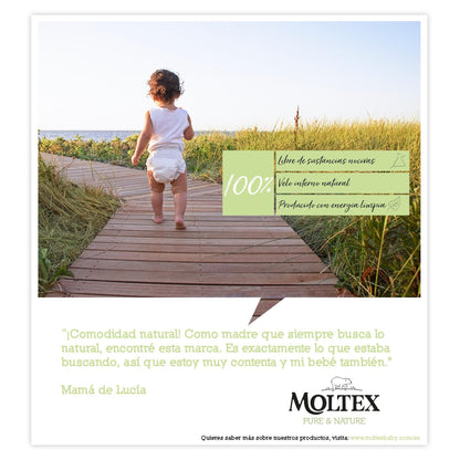 Couches Moltex Pure & Nature T6 (17-28 kg), 35 unités