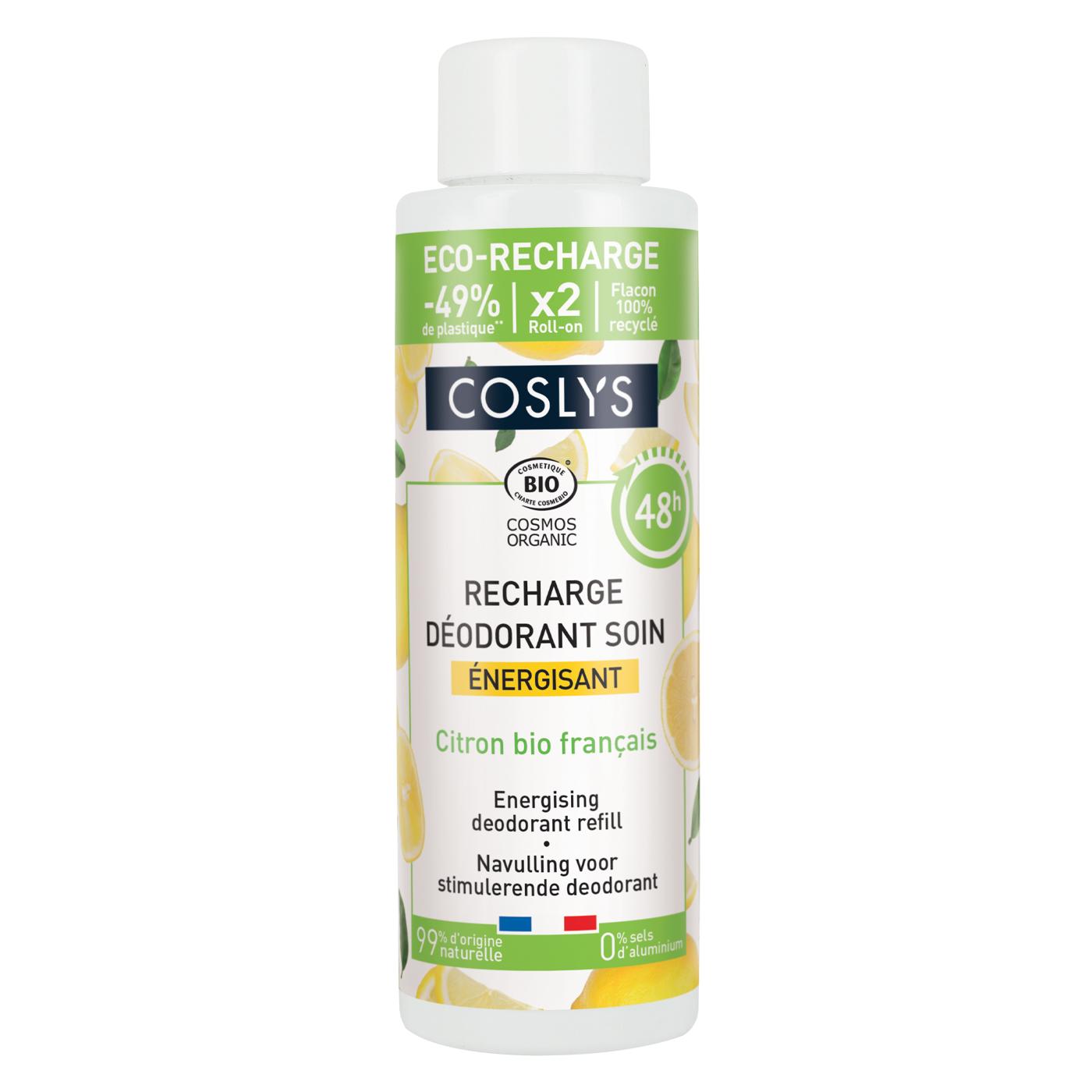 Wkład dezodorantu energetyzującego cytrynowego Coslys 100 ml